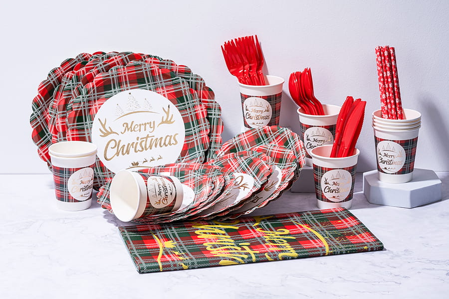 Weihnachts-Catering-Papiersets